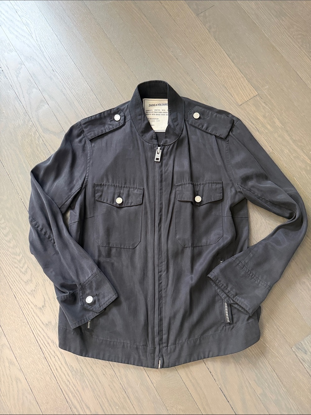 Zadig & Voltaire Women’s Black Military Field Jacket